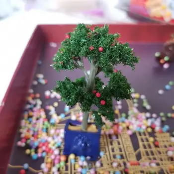 1/12 Lutke Simulacije Sadnega drevja, lončnica Pripomočki za Vrtnarjenje Playhouse Miniaturni Model, Dekor Rekviziti Scene Shootin N4Y0