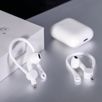 1 Par Brezžične Slušalke Držalo Za Apple AirPods 1/2 Silikonski Anti-spadajo Earhooks Za Apple Aidpod 1 2 Slušalke Pribor
