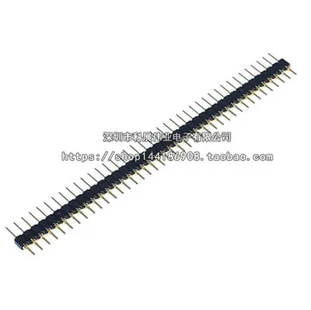 10PCS 2.54 mm pin header ženski eno vrstico 40 pin 2.54 mm krog pin priključek 1x40 pozlačeni