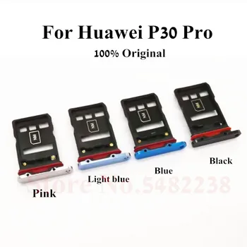 10Pcs/Veliko Originalno držalo za kartico SIM držalo za kartico sim, Za Huawei P30 Pro P30p SD/KARTICO Bralec Nadomestni deli