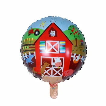 10pcs Živalskega Baloni gozd Baby Balon 1. 2. Rojstni dan Okraski Globos Igrače Za Otroke Kmetija Počitnice Stranka