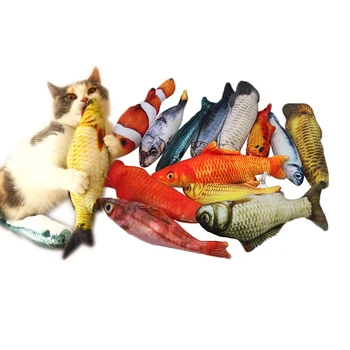 13 Kos 3D Krap Ribe za Hišne živali Mehki Pliš Obliko Mačka Igrače Darila Catnip Ribe Polnjene Blazino Lutka Simulacije Ribe Igra Igrače Za Hišne živali