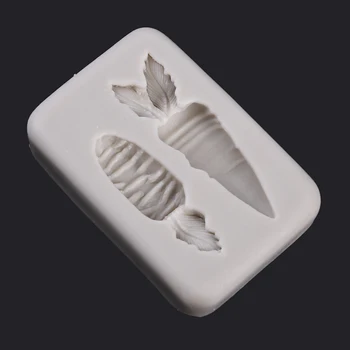 1Pc Mini 3D Korenček Hrane Silikona Plesni Fondat Torto Plesni Čokolado Peko DIY Torto Plesni Velikonočni Plesni