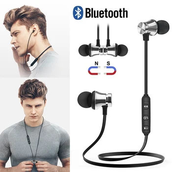 2021 NOVO S8 Magnetni Adsorpcije Brezžična tehnologija Bluetooth 4.2 Slušalke za V Uho Športne Slušalke Stereo Neckband Slušalke Za Telefon