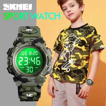 2021 SKMEI Digitalni Otroci Ure Šport Barvit Zaslon Otrok zapestne ure Budilke Boyes reloj Watch relogio infantil Boy