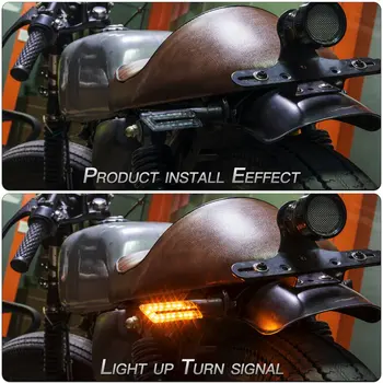 2Pcs motorno kolo LED Obrnite Signala Električni Avtomobili Obračanja Lučka Utripa smerokaze Blinker Rep Svetlobe Dropshipping