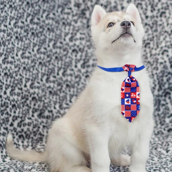 60pcs Pes Kravato Ameriški Dan Neodvisnosti Hišne Potrebščine Majhen Pes, Mačka Neckties Bowties Počitnice Psa Dodatki Za Majhne Pse