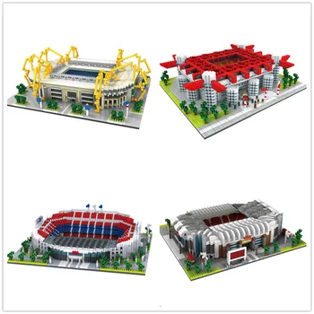 Arhitektura Nogometnem Model Opeke Old Trafford Camp Nou San Gospod Stadiona Real Madrid Barcelona Gradniki Igrača