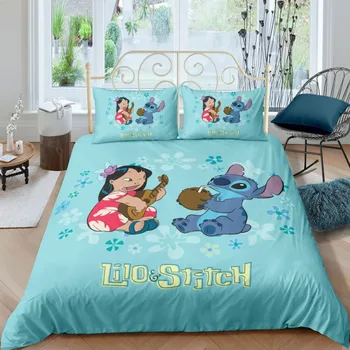 Disney Polyster Lilo & Stitch Posteljnina Določa Poletje Tanko Odejo Kritje Pillowcases Posteljno Perilo, št Polnjenje Otroci Soba Dekor