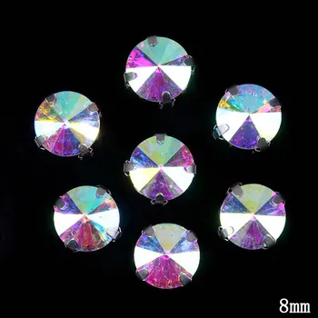 DIY Krog Štirimi Kremplji Diamond Dekoracijo Čeljusti Vaja Nosorogovo Strass Kristali Diamante za Šivanje Ročnega dela Obrti Nalepke F