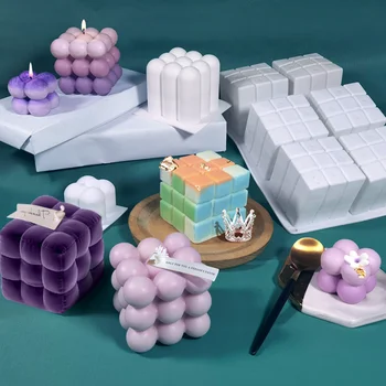 DIY Silikonski Epoksi Smolo Sveča Plesni Obrti, Spominki 3D Čarobno Žogo Kocka Čokoladni Mousse Torta Oblike Dekorativni Dodatki