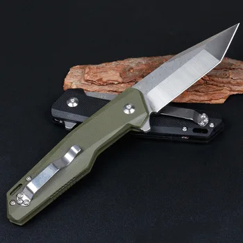 G10 Ročaj Zunanji Prenosni Folding Nož D2 Jekla Rezilo Kampiranje, Lov Preživetje Žep EOS Orodje