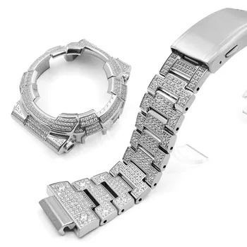 GA110 GA100 GA120 Watch blagovne Znamke Pribor Crystal Pearl Diamond Trak in Ohišje Nerjavečega Jekla Visoke Kakovosti Serije z Orodja