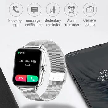 GEJIAN 1.69 palčni zaslon na dotik Pametno Gledati Moški Ženske Bluetooth Klic Smartwatch EKG Fitnes Tracker Za Xiaomi Huawei ios Telefon