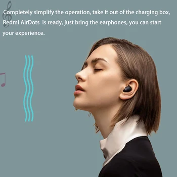 Globalna Različica Izvirnega Xiaomi Redmi Airdots TWS Brezžične Bluetooth Slušalke Mi Pravi Brezžični Čepkov Osnovne Auto Povezavo Slušalke