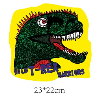 Jurassic Dinozaver Obliži Pismo Termalne Nalepke na Oblačilih in nalepke za majice za Oblačila Thermoadhesive Obliž Diy Aplicirano