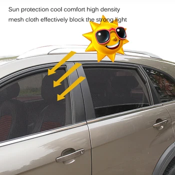 Magnetna Avto Sonce Odtenek UV Zaščito Avto Zavese Okno Avtomobila Dežnik Strani Okna Očesa sončnega Poletja Zaščite Okna Film