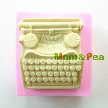 Mama&Grah 0873 Brezplačna Dostava pisalni stroj Oblikovan Silikonsko Plesni Milo Plesni Torto Dekoracijo Fondat Torto 3D Plesni, Hrana Razred