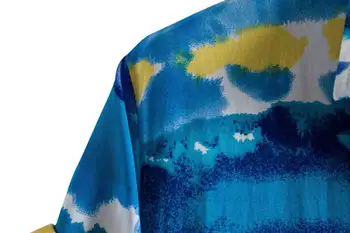 Men ' s Funky Pisane Počitnice Aloha Hawaiian Majica Kratek Rokav Priložnostne Gumb Navzdol Plažo, oblačila za Moške, Stranka Obleko Oblačila M-4XL