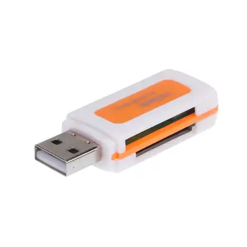 Mini-USB2.0 4 Sim Reže za Bralnik Pametnih Kartic SD/MMC TF MS M2 Več Pomnilnika, Cardreader za Računalnik Prenosni RAČUNALNIK