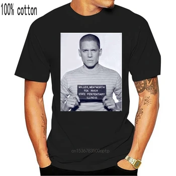 Moški majica s kratkimi rokavi Zaporu Odmor Michael Scofield TV Serije Mugshot smešno t-shirt novost tshirt ženske