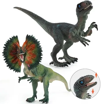 NOVO Simulacija Dinozaver Model Dekleta Fantje Številke Lutka Igrače Velociraptor Dilophosaurus Avto Okraski Otroci Učenje, Izobraževanje Darilo