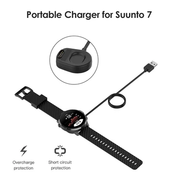 Pametna Zapestnica USB Kabel za Polnjenje, za Suunto 7 Pametno Gledati Magnetni Polnilec za Suunto 7 Smartwatch Kabel za Polnjenje Dock