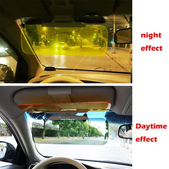 Partol Avto sončnega Avto Anti-Glare Bleščečih Buljiti Dan Night Vision Vožnje Ogledalo UV-Krat Flip Navzdol Jasen Pogled Vizir