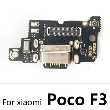 Polnjenje prek kabla USB Priključek Dock Flex Kabel Z Mikrofonom Mobilni Telefon Deli Za Xiaomi Mi Poco F1 F2 Pro M3 F3 X3 NFC Poco X3 Pro