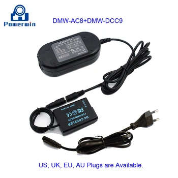 Powerwin Novo DMW-AC8+DMW-DCC9 DSLR Fotoaparat Adapter Lutke Spojnik Baterija za DMC-GX1 DMC-GF2 DMC-G3 DMC-G3K DMC-G3R DMC-G3T G3W