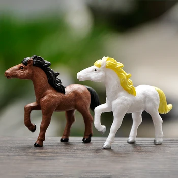 Ustvarjalne Mini kawaii Japonska Živali simulacije Konj Dejanje Slika Srčkan Risanka Dekoracijo Igrača Zbirateljske Model Otroci Igrače Darilo