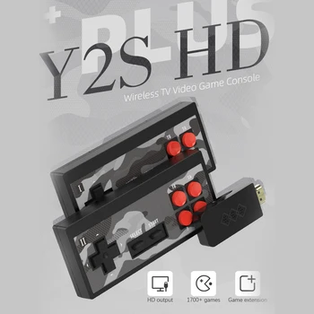 Y2 Plus 4K Video Igra Konzola Zgrajena leta 1700 Klasične Igre Mini Retro Konzole Brezžični Krmilnik HDMI je združljiv z Dvojno Igralcev