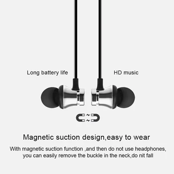 YEAJIAR Brezžični Magnetni Bluetooth slušalke Športne slušalke Stereo Bass Glasbe ročaji očal Z Mic Slušalka Za Pametne telefone
