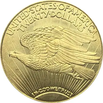 Zda Svoboda 1931 Dvajset 20 Dolarjev Saint Gaudens Dvojni Orel Z Geslom V Boga Zaupamo Zlato Kopija Kovanca