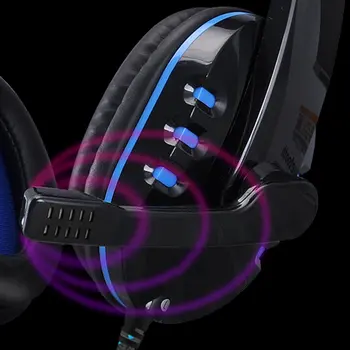 Žično gaming Slušalke Igralec Slušalke Igra Slušalke z Mikrofonom za PS4 Play Station 4 X Box En PC Bas brezplačna dostava